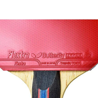 B702FL Shakehand Table Tennis Racket China Series Powerful Carbon Blade and Rubber Combination with Racket Case Recommended for