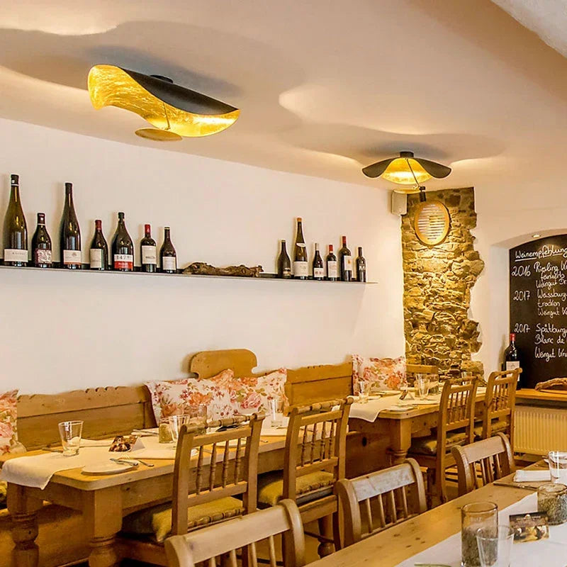 Creative flying hat LED ceiling lamp living room coffee shop hotel bedroom restaurant pendant chandelier indoor lighting decor