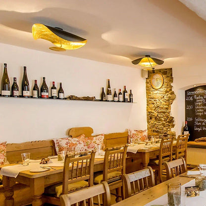 Creative flying hat LED ceiling lamp living room coffee shop hotel bedroom restaurant pendant chandelier indoor lighting decor