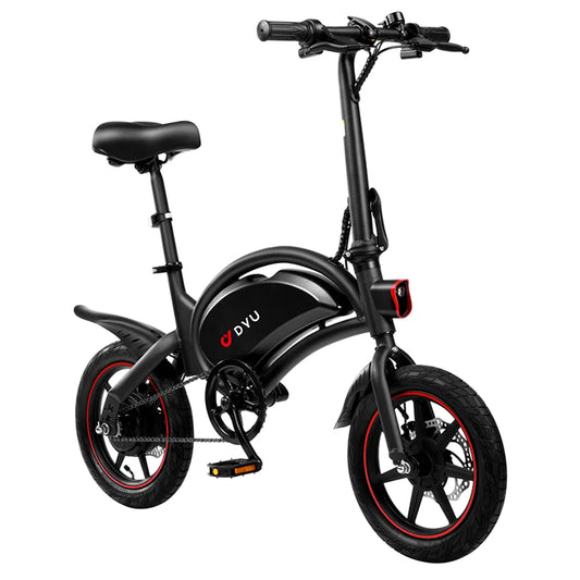 DYU D3F Adult ebike 250W City Ebike 36V10AH Battery Electric Bike 14 Inch Tire Folding E-bike