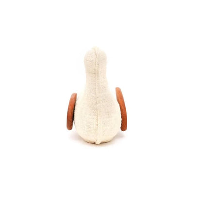 Exquisite Handcrafted EcoMix Dove Figurine – 9X4.5X7.8" Fabric & Wood Wings Sculptural Home Décor