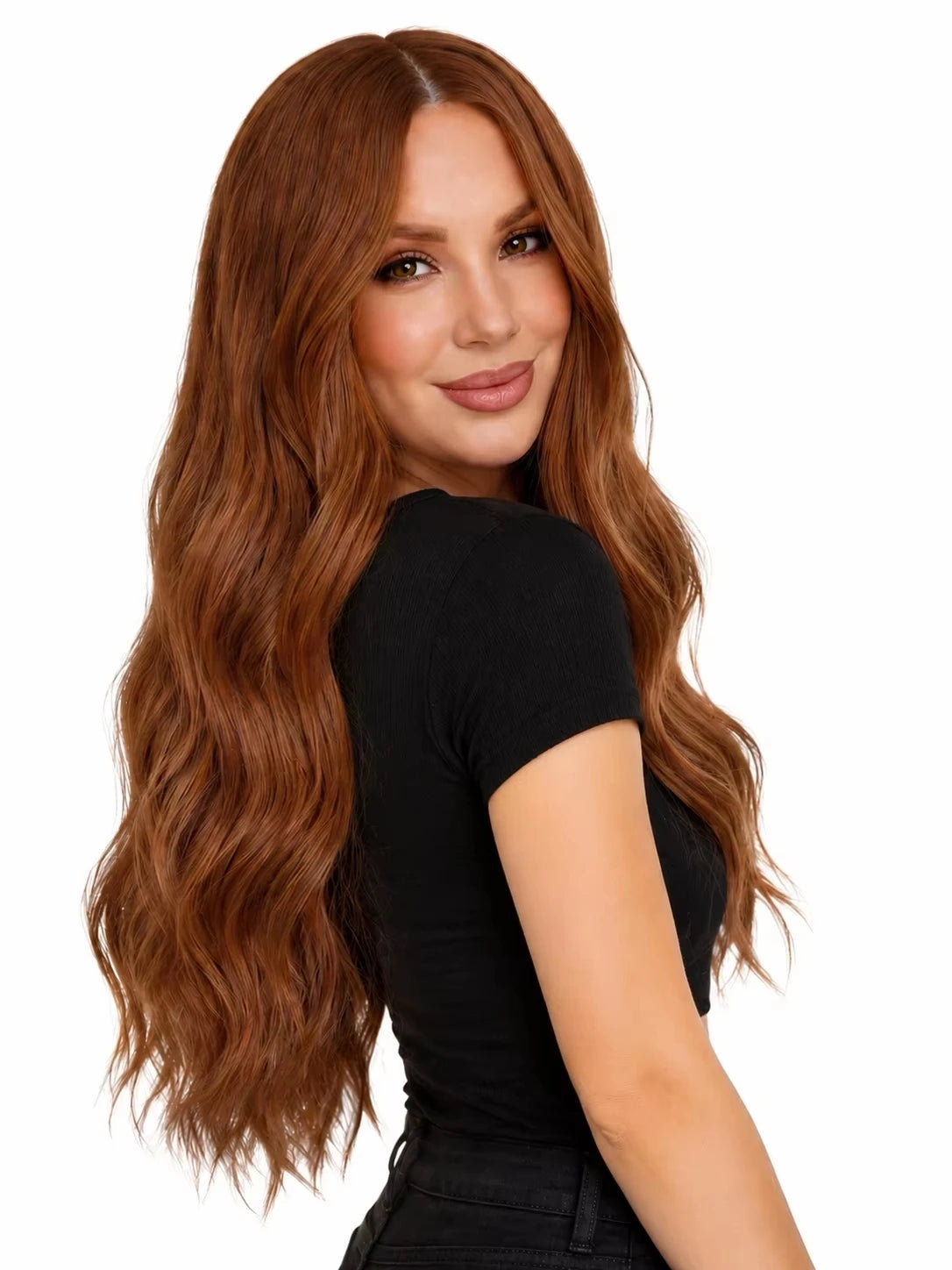 Full Shine Seamless Clip in Natural Human Hair Extensions 8Pcs PU Clip in Remy Hair for Women