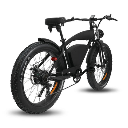Electric Mountain Bike 48V 37MPH All-Terrain Fat Tire E-Bike, 45 Mile Dual Suspension Off-Road Beach with LCD Display UL