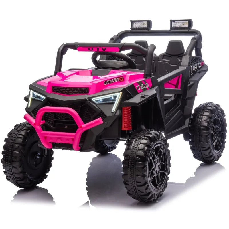 Kids Electric Ride On Car 4WD Off Road Toy Vehicle with Remote Control for Children Pink