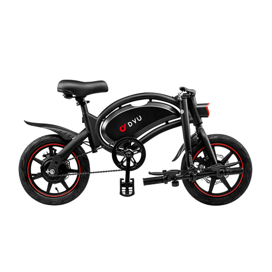 DYU D3F Adult ebike 250W City Ebike 36V10AH Battery Electric Bike 14 Inch Tire Folding E-bike