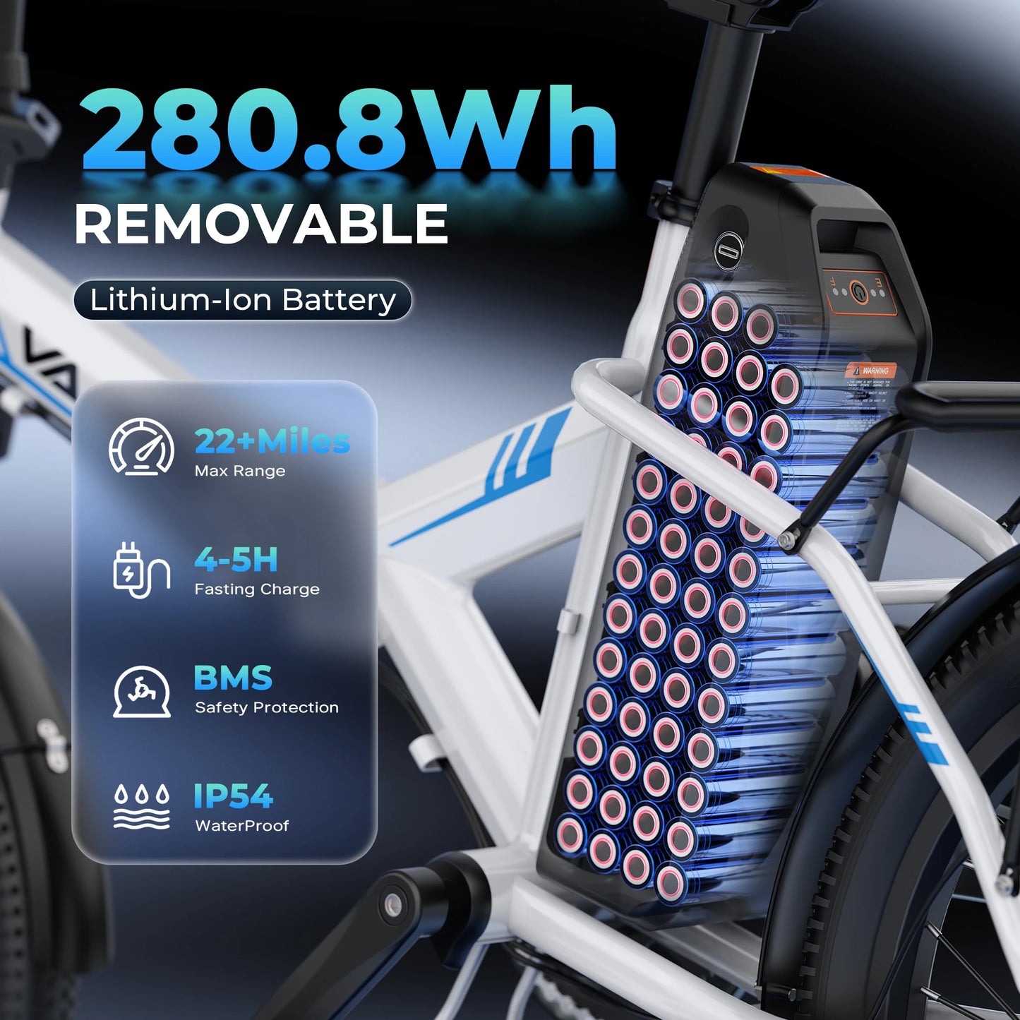 【1 Year Warranty】 Varun C20-2 Adult Electric Bike, 500W Peak Power, 36V 7.8Ah Battery, 20" Tire City E-bike, 20MPH, Ebike UL2849