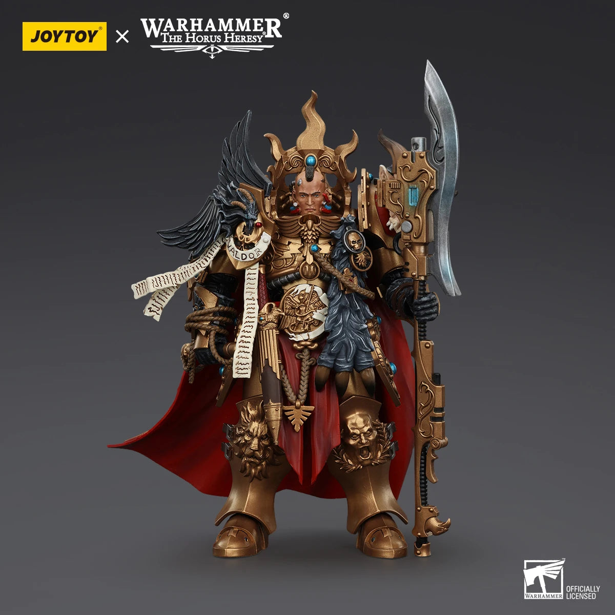 JOYTOY Warhammer The Horus Heresy Legio Custodes Constantin Valdor, Captain-General of the Legio Custodes Collection Adults Gift