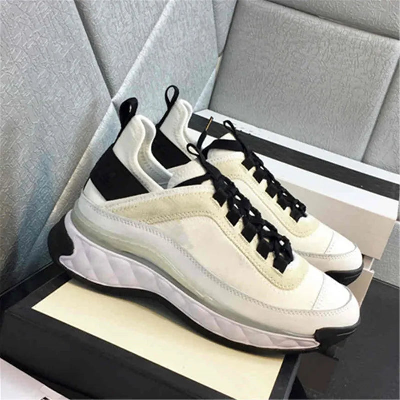 2025 24S Camellia Men Women Comfortable Dress Shoes White Black Genuine Casual Leather Breathable Ladies Low Outdoor Sports