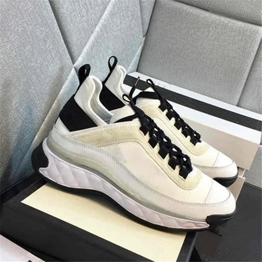 2025 24S Camellia Men Women Comfortable Dress Shoes White Black Genuine Casual Leather Breathable Ladies Low Outdoor Sports