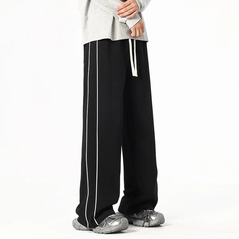 2025 Autumn Men Sweatpants Baggy Joggers Cotton Korean Sports Pants  Neutral Loose Outdoor Jogger Fitness Trouser