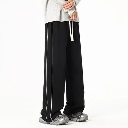 2025 Autumn Men Sweatpants Baggy Joggers Cotton Korean Sports Pants  Neutral Loose Outdoor Jogger Fitness Trouser
