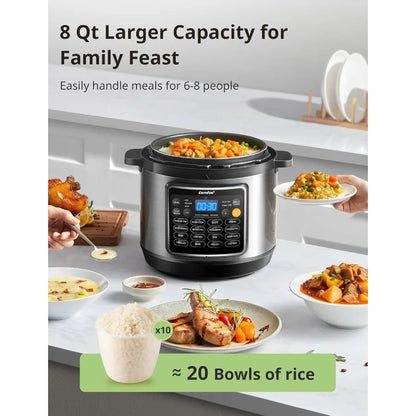 16in1 Electric Pressure Cooker Instant Multi Cooker with NonStick Pot for Home Use: Multifunctional Stainless Steel Cooking Sys