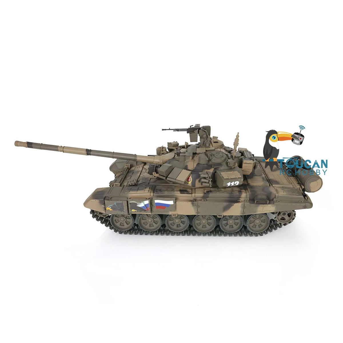 US Stock 2.4Ghz Russia T90 RTR RC Tank Heng Long 1/16 7.0 Plastic Remote Control Tanks Model 3938 Realistic Military Panzer Vehicle Toy for Boys
