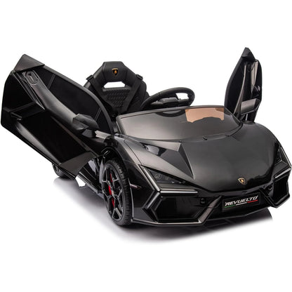 12V Ride On Car for Kids Electric Vehicle Battery Powered Sports Car Toy with Bluetooth, USB, Music, Remote Control, Headlight