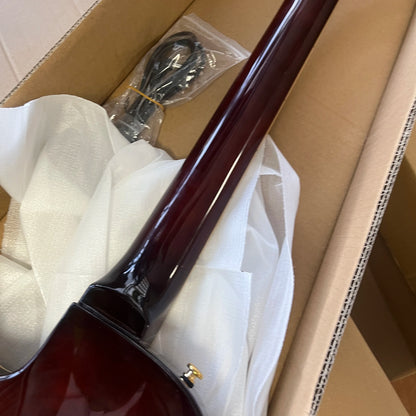 Customized brown electric guita zebra pick-up gold accessories rosewood fingerboard cherry wood body Free Shipping