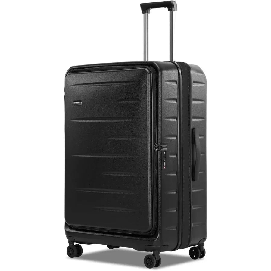 Expandable Checked Luggage, Top Opening Trunk Suitcases