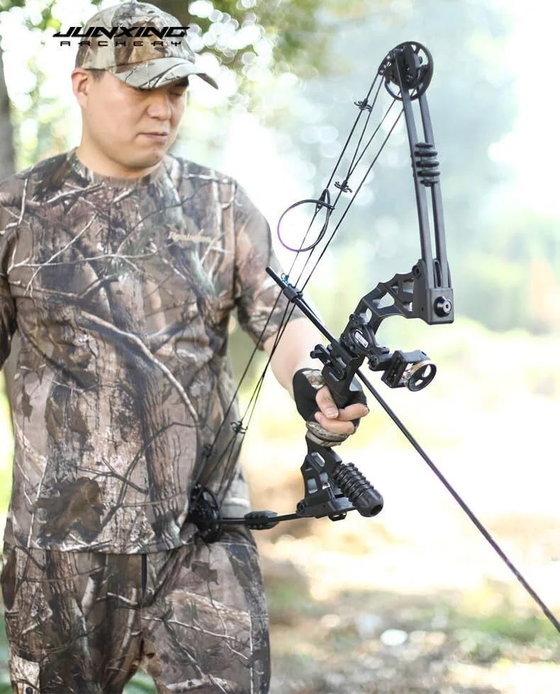 Compound Bow Complete Set 20-70lbs 320FPS 80% Let-off RH Full Archery Accessories for Outdoor Hunting Target Shooting