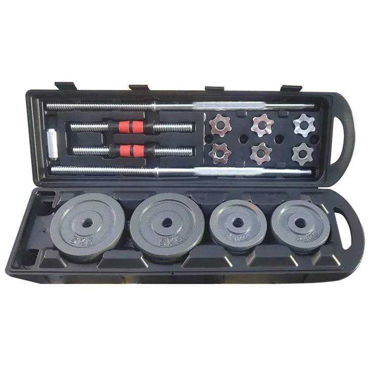 Factory Price Electroplated Dumbbells 50kgs Home Fitness Metal Dumbbell Set