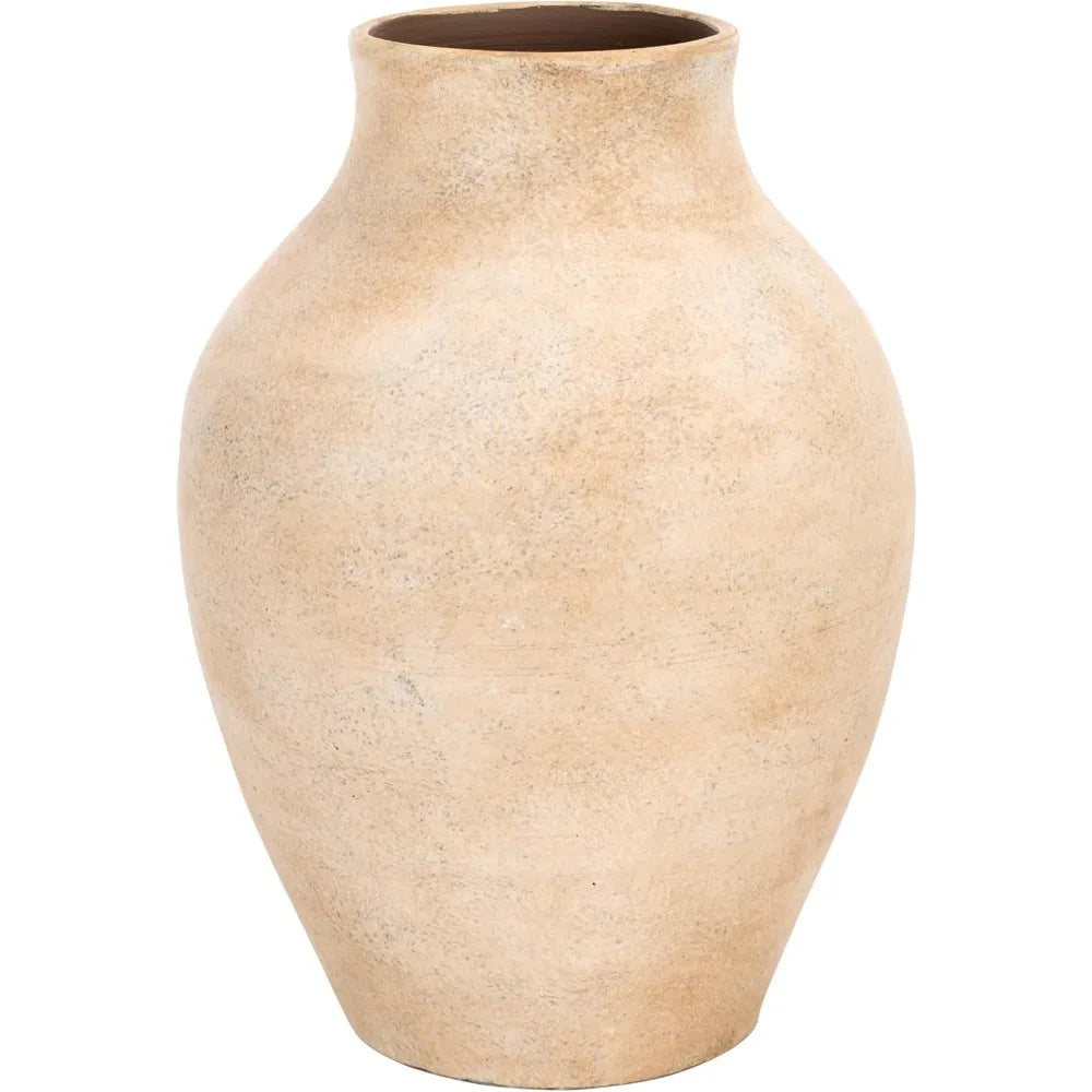 Natural Stoneware Decorative Vase for Home Decor, Versatile Urn Style with Chic Design, Ideal for Living Room and Office