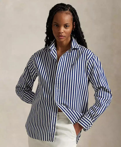 Polo Ralph Lauren | Women's Relaxed-Fit Striped Cotton Shirt