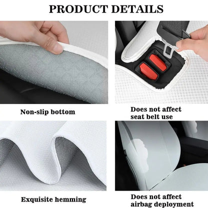 Car Seat Covers for Tesla Model Y Juniper 2025 20202024 Breathable Interior Seat Cushion Protector All Season Protection Without