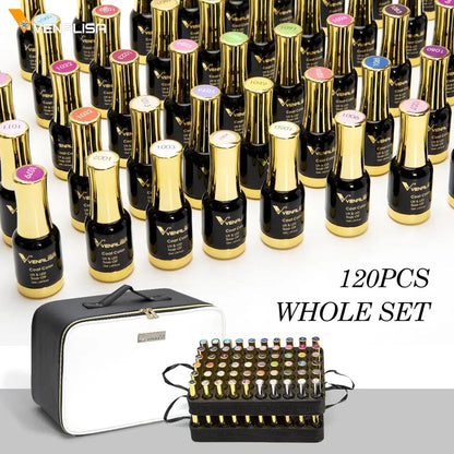 New 120 Fashion Color 12ml Venalisa Gel Polish Enamel Varnish Gel Polish For Nail Art Design Whole Set Nail Gel Lacquer Kit