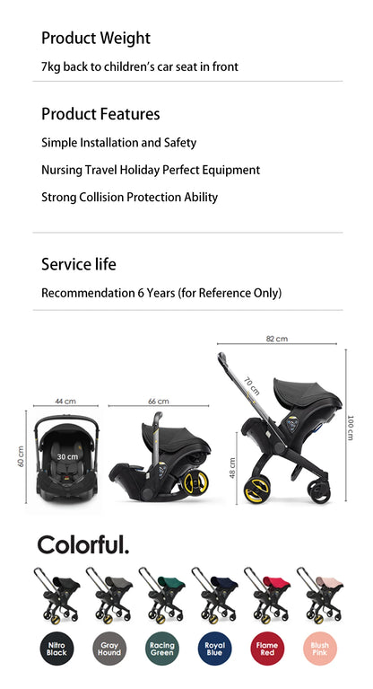 3 in 1 Baby Stroller,Multifunctional Baby Stroller,Convertible Baby Stroller,3 in 1 Stroller Wagon,Foldable 3 in 1 Baby Stroller