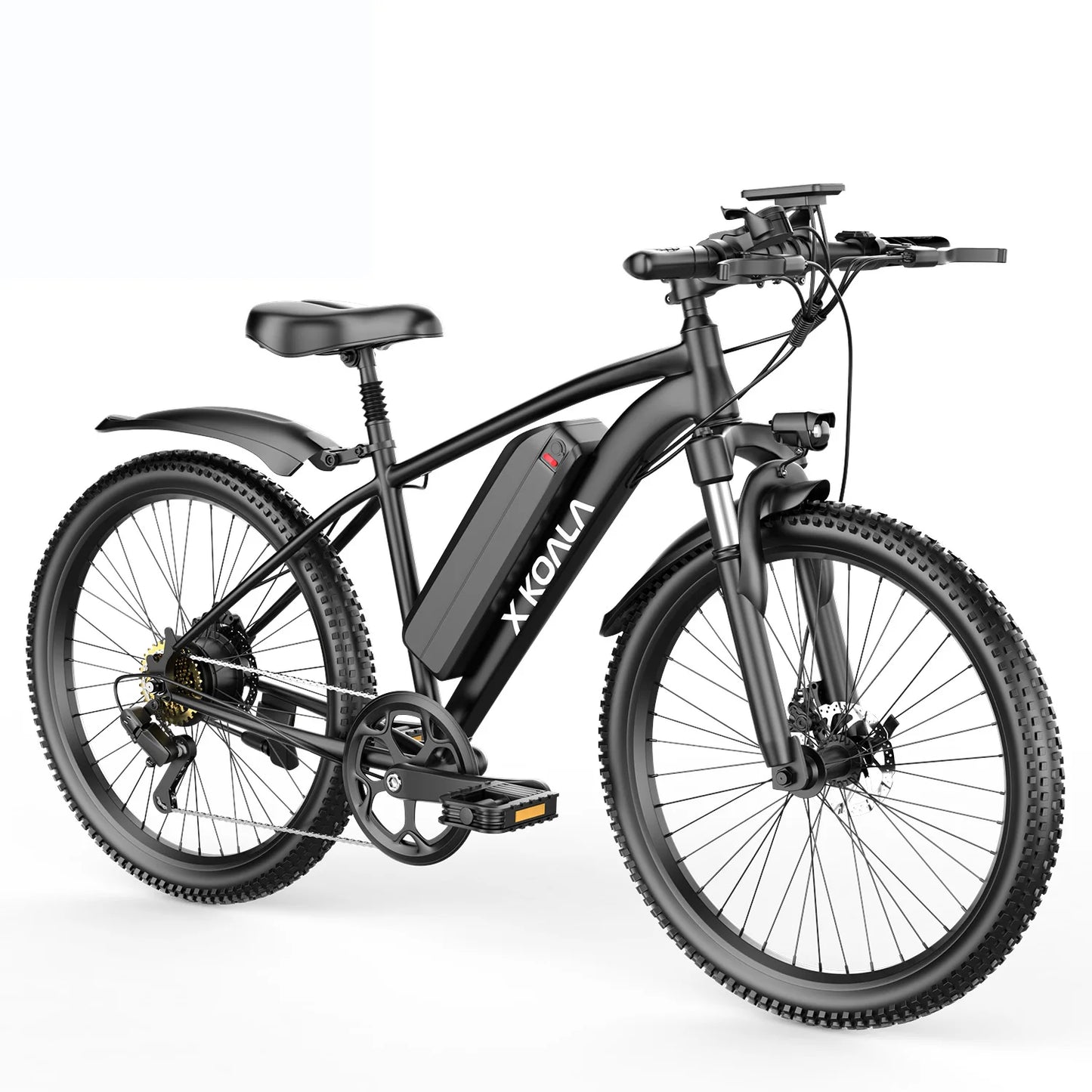 26 inch electric mountain bike, 10.4AAh/13Ah detachable battery, SHIMANO 7speed, peak 1000W brushless silent motor, 25MPH,E-bike