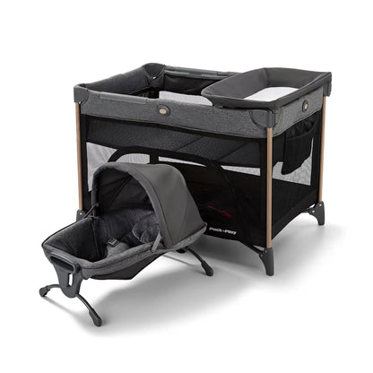 Portable 6-in-1 Playard with Bassinet, Changing Table & Infant Seat for Safe Baby Sleep and Play