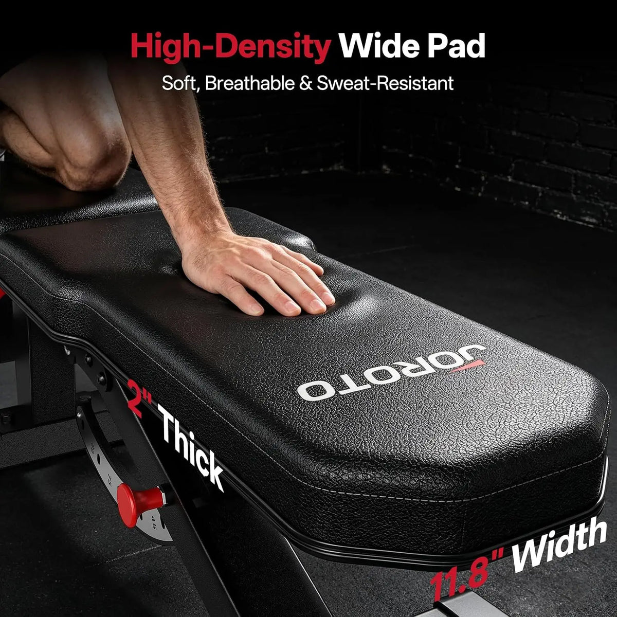 Adjustable Weight Bench 1300LBS, Incline Decline Flat Multi-Position Home Gym Workout Bench