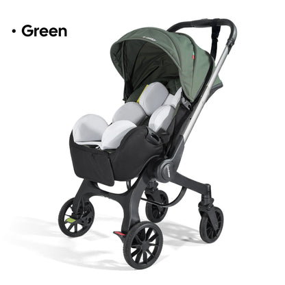 Go-Anywhere Baby Stroller, Features an Adjustable Backrest, Easy Fold, and Newborn-Friendly Design for City or Camping Use.