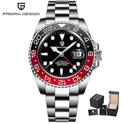 PAGANI DESIGN New V2 40MM GMT Men watch Mechanical Watches Luxury Automatic Watch Men Sapphire waterproof Wrist Watches for men