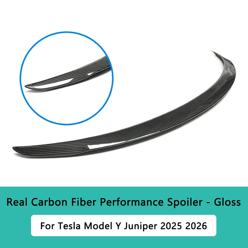 Model Y Juniper Spoiler for Tesla Model 3 Highland Real Carbon Fiber Spoiler High Performance Rear Trunk Tail Wing Car Accessory