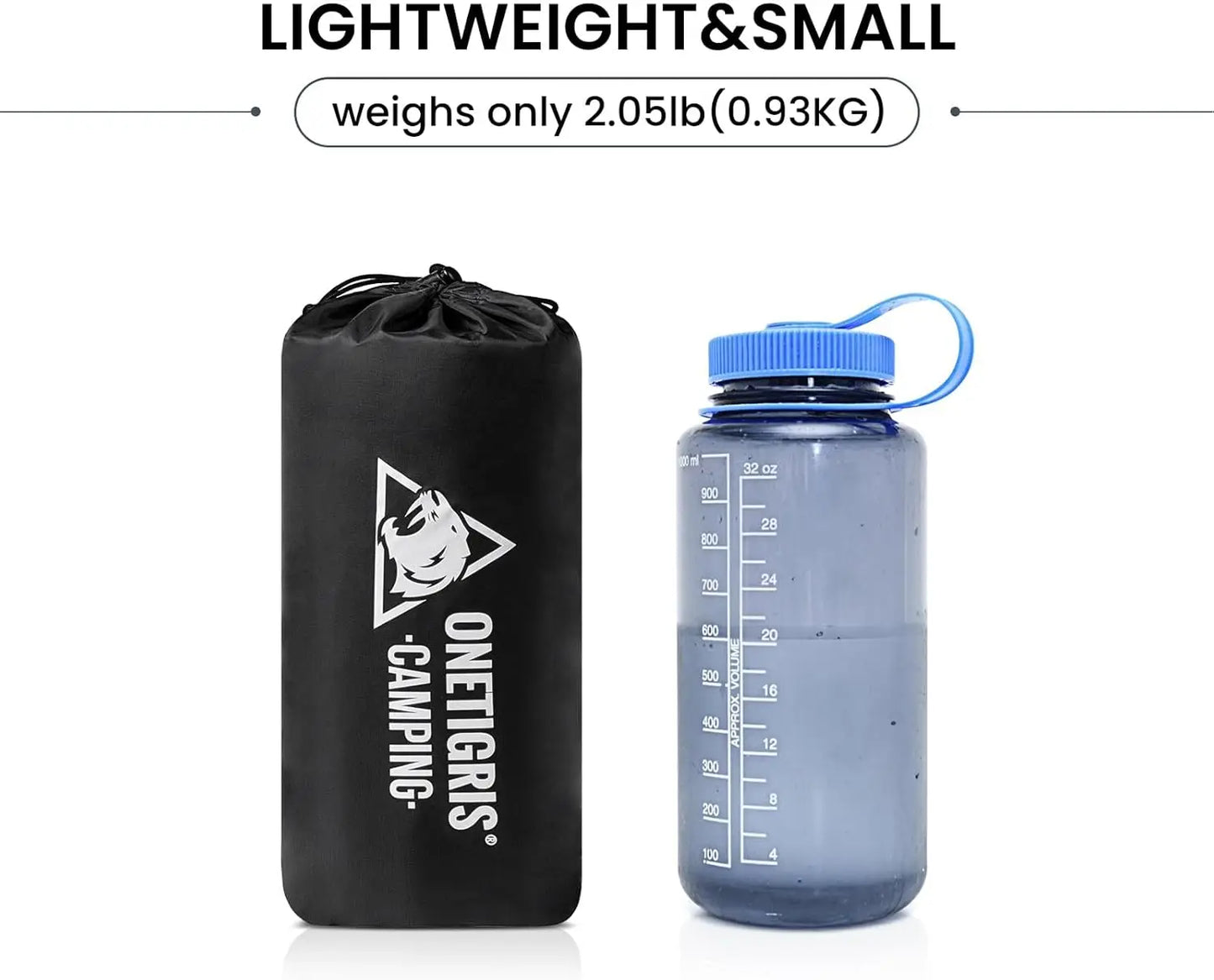 Obsidian Ultralight Insulated Sleeping Pad, 5.2R, Inflatable Camping Mat, 2.05lb, 74.4' x 24.8'