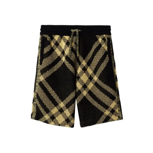 Burberry | Kids Check Pattern Drawstring Knitted Shorts