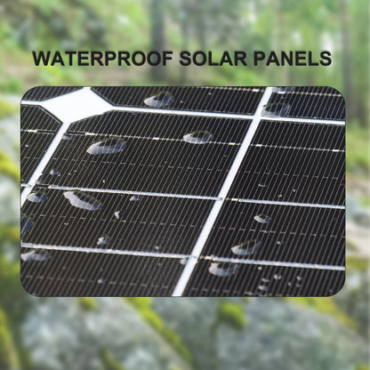 19.8V 200W Glass Rigid Solar Panel China 26.4V 200W 400W Monocrystalline Waterproof Solar Panels Charging 12V Camping/Home/RV CE