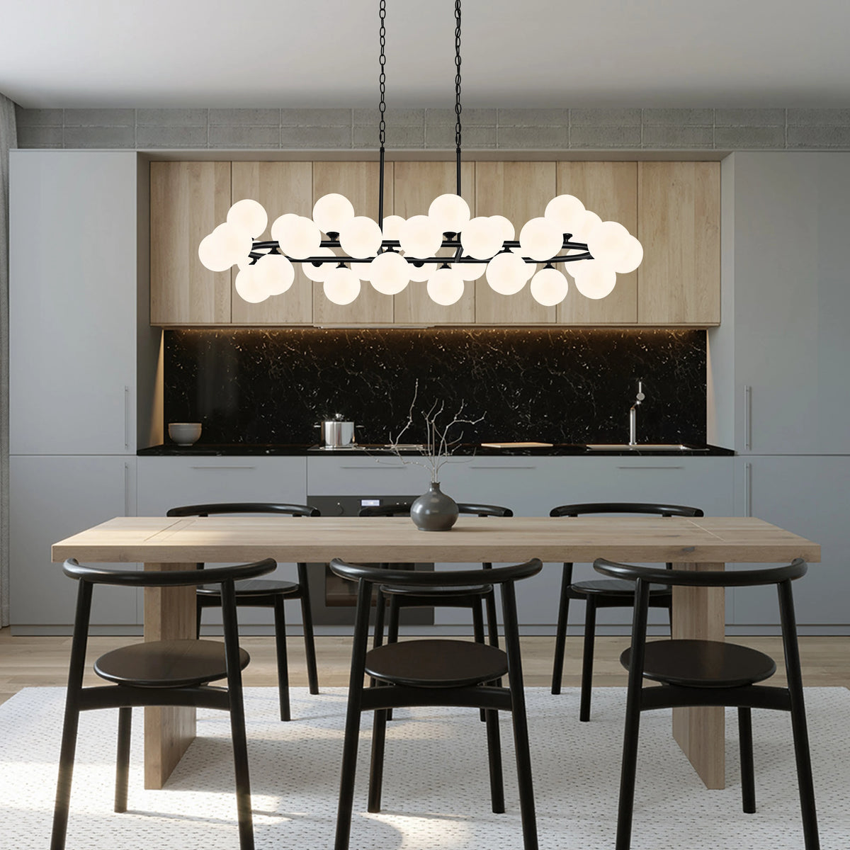 Bubble Chandelier Glass Globe Modern Chandelier Sputnik Chandelier Linear Chandeliers Kitchen Chandelier Mid Century Modern Chandelier For Dining Living Room Kitchen Home Decor Lighting