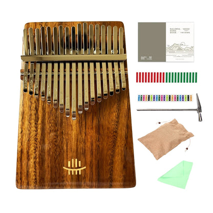 Hluru 17 Key Professional Rosewood Kalimba 21 Key Resonator Thumb Piano Walnut Finger Piano Box Mbira for Beginner2028