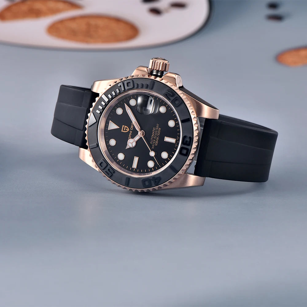 New PAGANI DESIGN 40MM AR Coating Ceramic Bezel Luxury Men Mechanical Watch Stainless Steel Sapphire Glass Automatic Watch for Men Gift