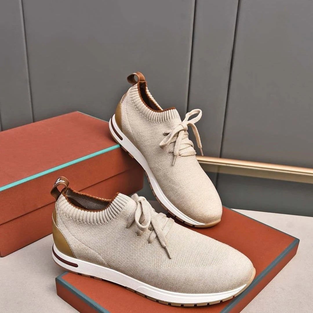 2025 Summer Men Sneakers  Stitched Upper Breathable Lightweight Slip On Casual Shoes for Sports Comfort