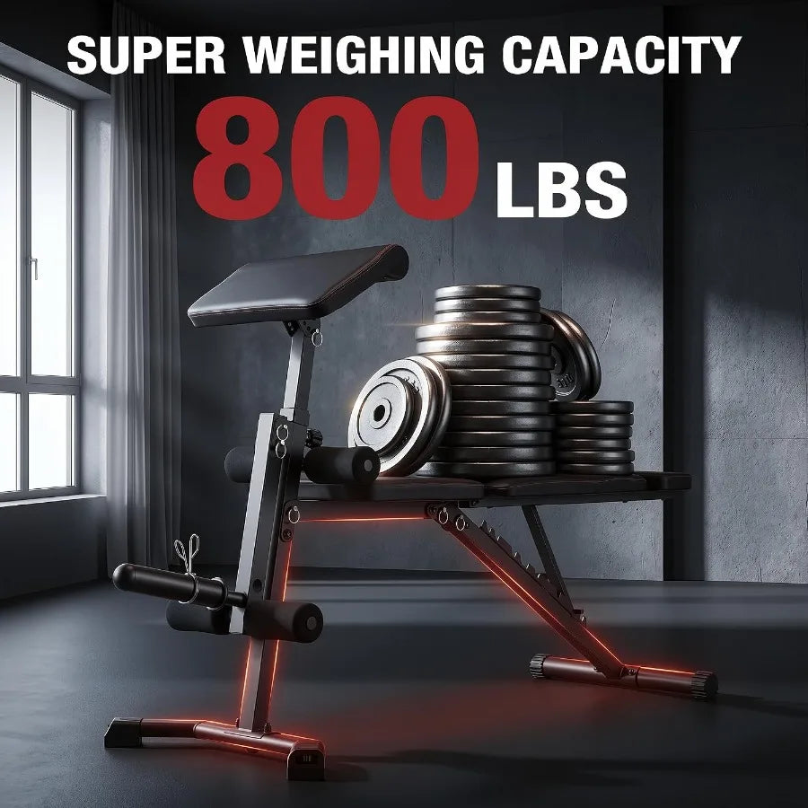 Adjustable Weight Bench for Home Gym