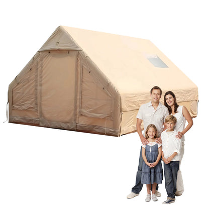 Blow Up Tent with Skylight Inflatable House Easy Setup Air Glamping Tents with Pump for Camping