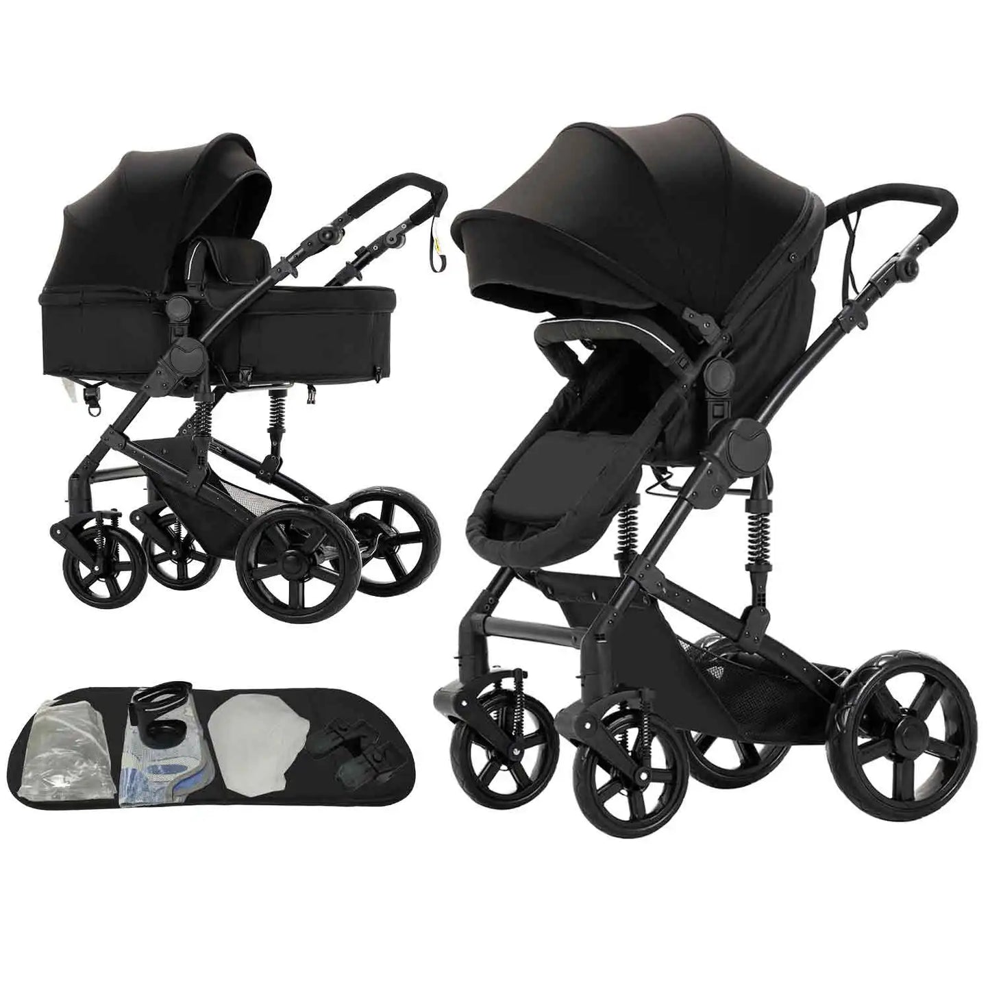 Baby Cars 3 In 1 Stroller Baby Three Baby Cart Pram Baby Walker Buggies Stroller Baby Accessories Newborn Mother Kids Infant
