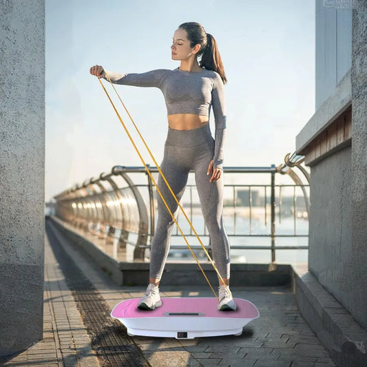Silent Vibration Platform Crazy Fitness Massage 10-Frequency Weight Loss Fat Burner Body Shaking Machine for Unisex