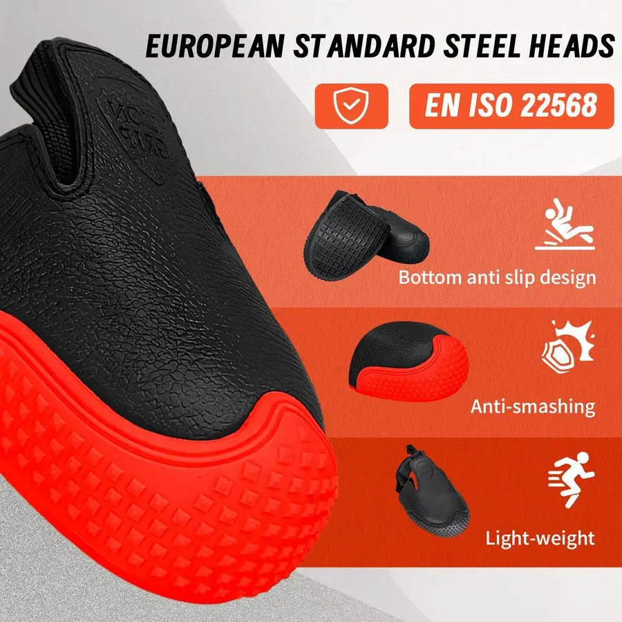 ASTM Certified Slip amp EN 22568 Steel ToeLG07 Resistant Steel Toe Shoe Covers 0.94 SRO AntiSlip Overshoes Waterproof Work Boot