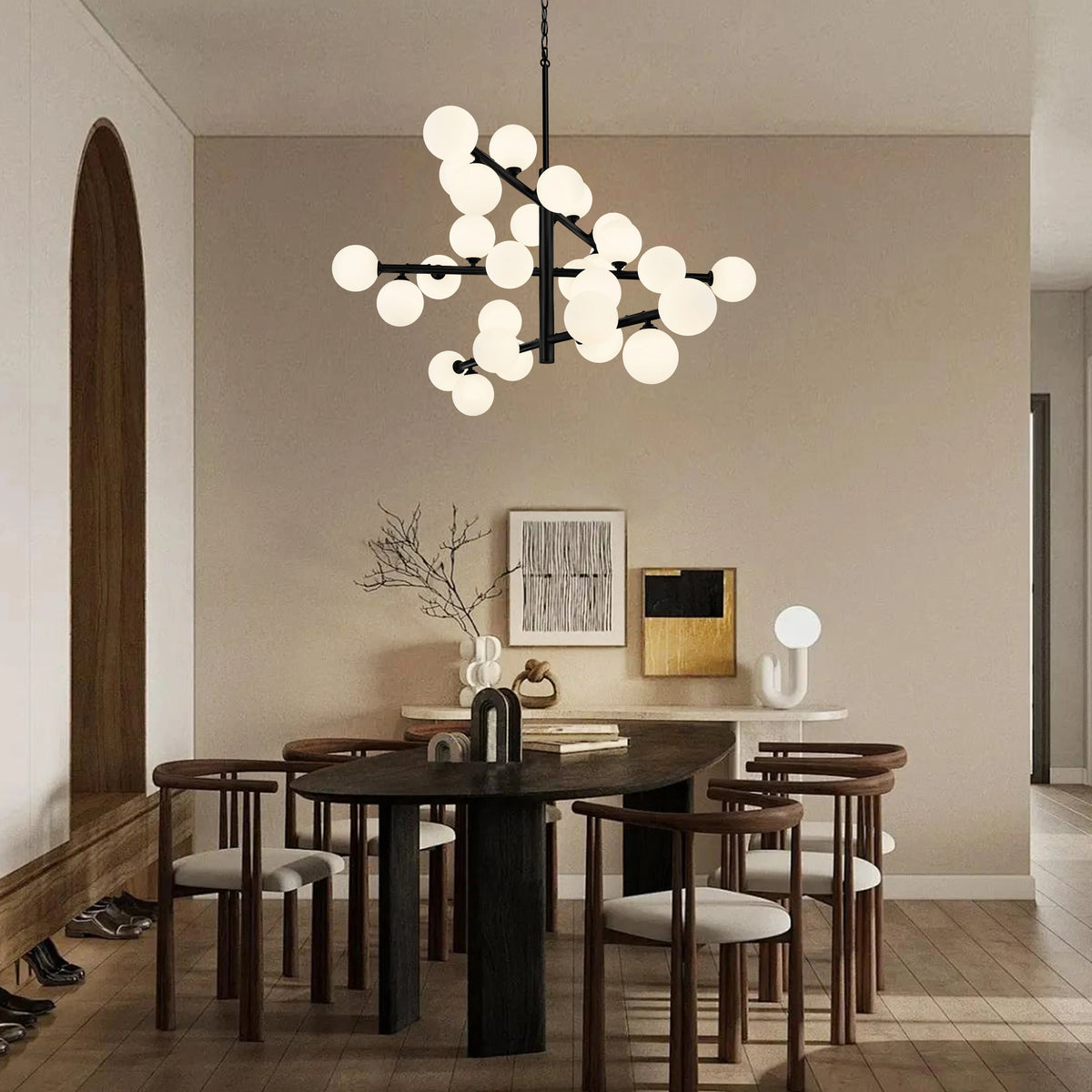 Modern Glass Ball Ceiling Chandelier Modern Chandelier Kitchen Indoor Lighting Chandelier Bedroom Dining Room Home Decor Pendant Lamp