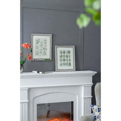 S 2 15.7x19.7 Liana Mirror Framed Wall Art on Mw Golden Tint Background