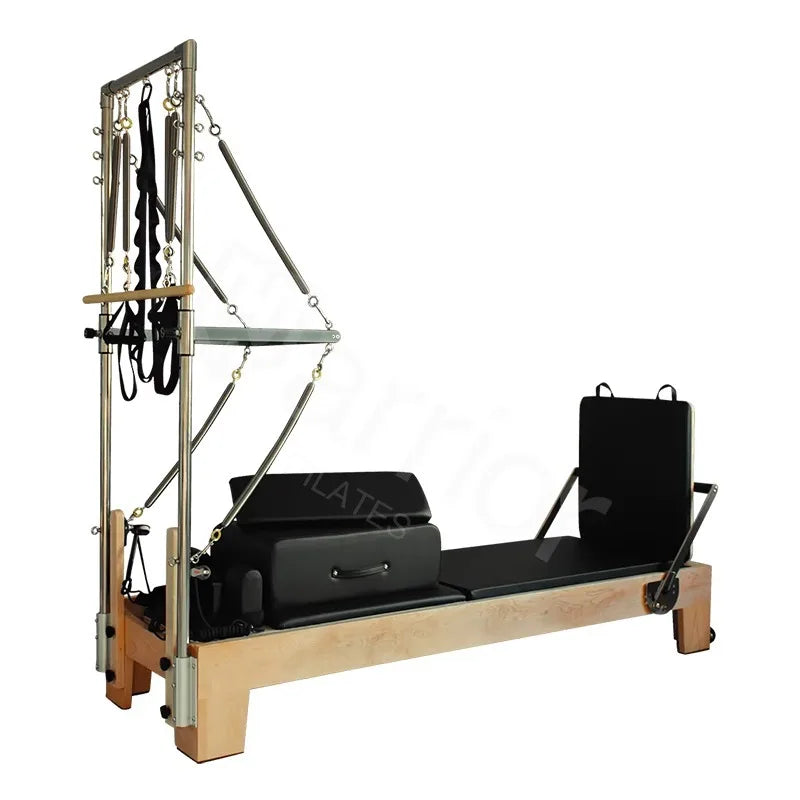YTYIN Custom High Quality Equipment Maple Wood Pilates Reformer With Tower