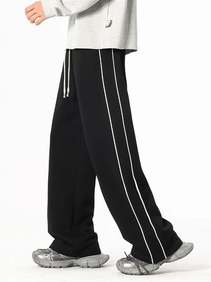 2025 Autumn Men Sweatpants Baggy Joggers Cotton Korean Sports Pants  Neutral Loose Outdoor Jogger Fitness Trouser