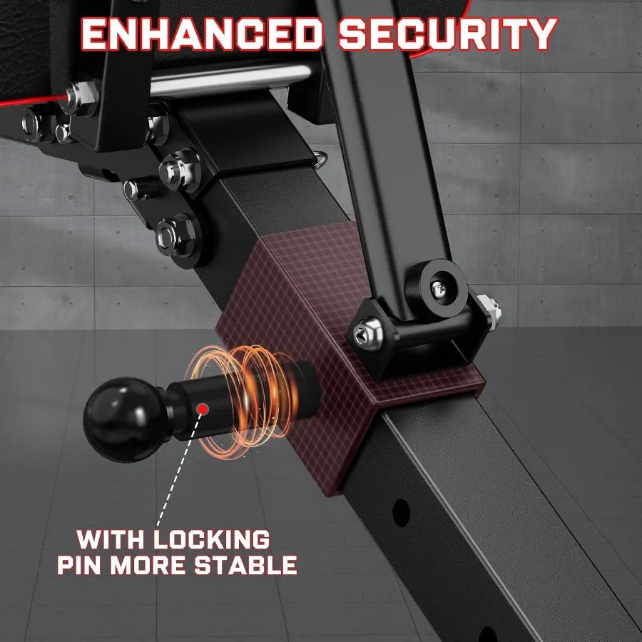 Adjustable Weight Bench - Workout Bench Press for Home Gym